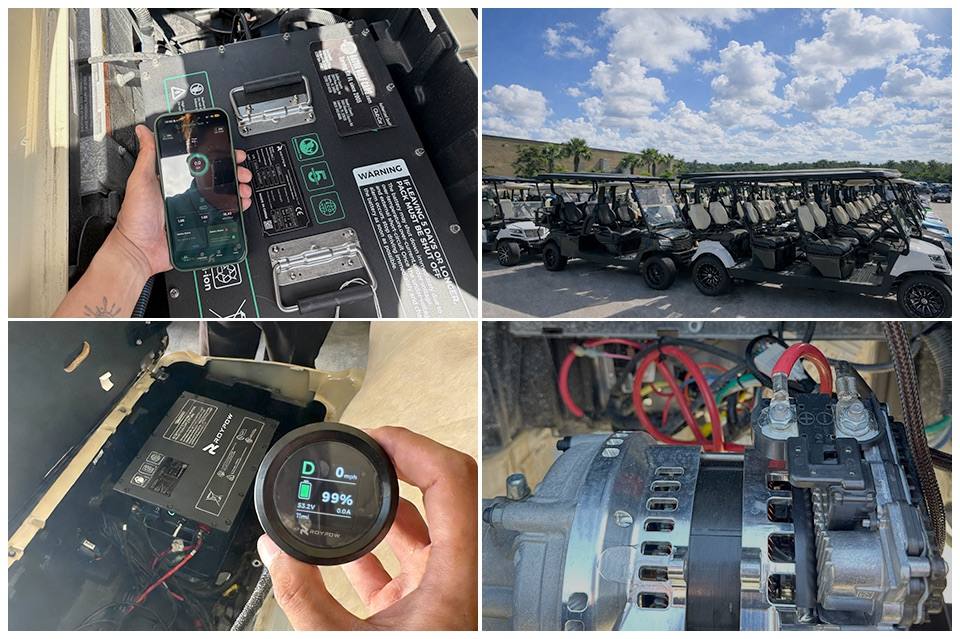 ROYPOW solutions have been applied as aftermarket retrofit upgrades for popular golf cart models-0