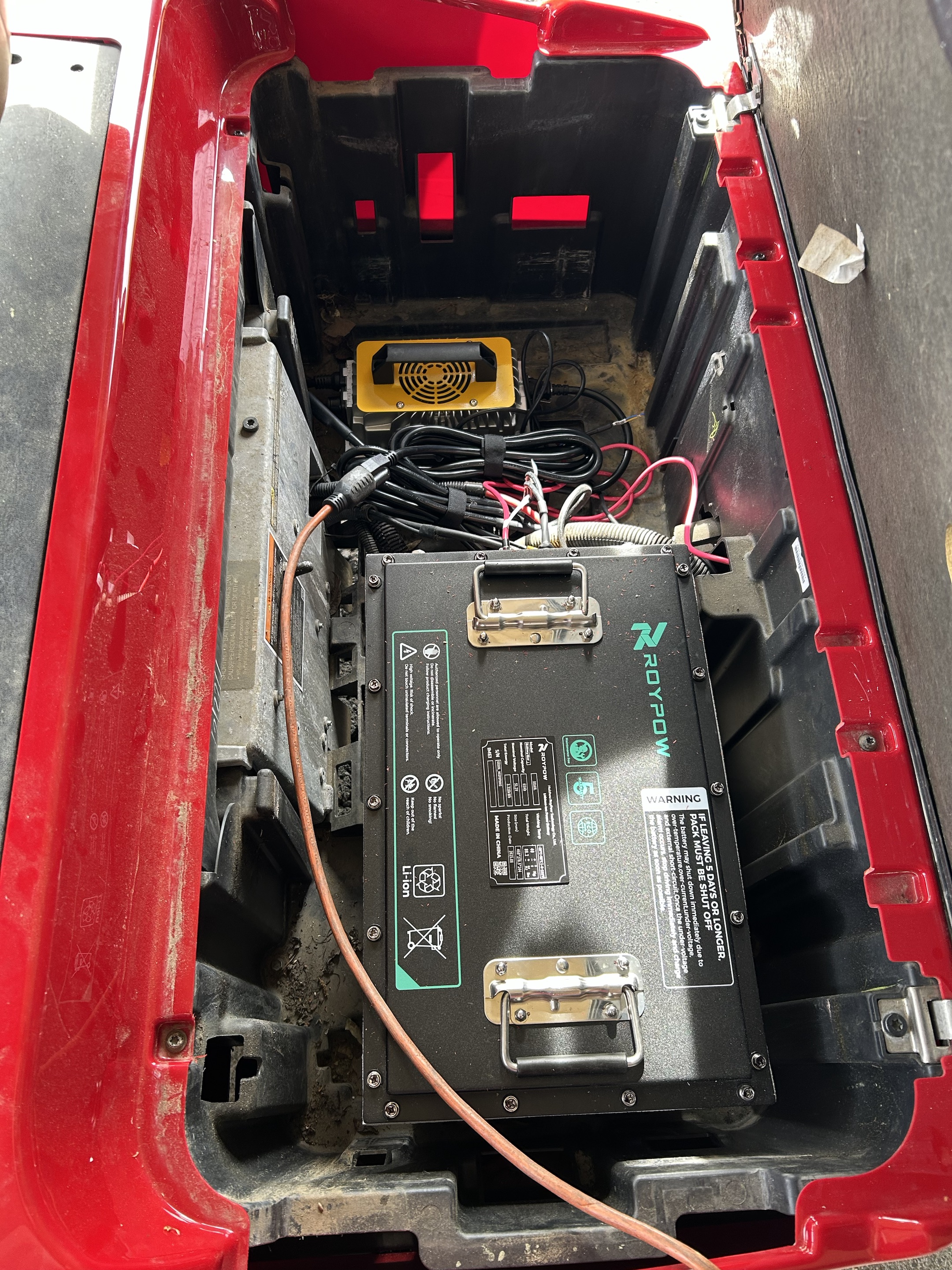 retrofit used golf carts with the S5165L 48V lithium battery systems