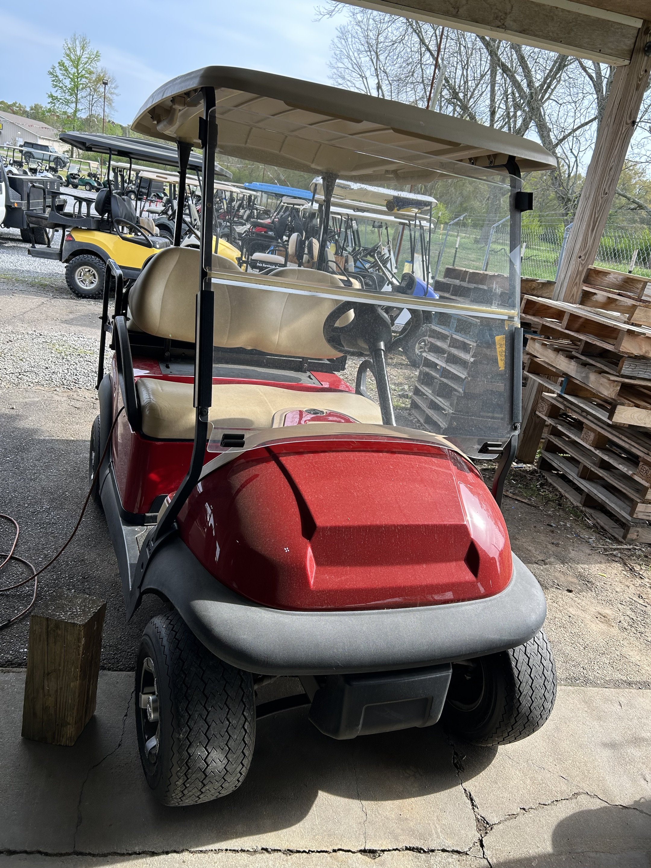 used golf carts powered by lead-acid batteries